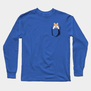 Pocket Shiba Inu Long Sleeve T-Shirt